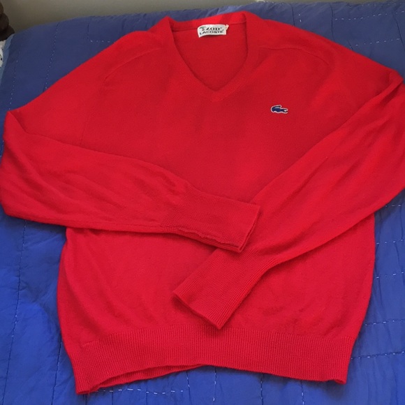 Izod Other - Izod Lacoste vintage men’s red sweater, L